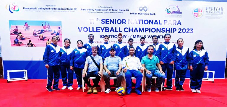 राष्ट्रीय स्तरीय पैरा वॉलीबाल प्रतियोगिता के लिए हिमाचल की टीम पहुंची तमिलनाडु