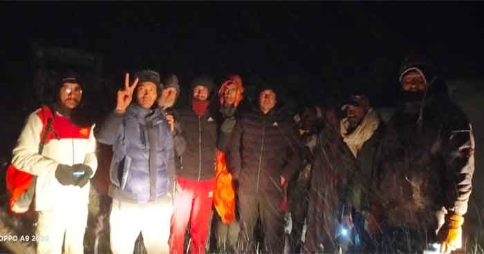दारचा-शिंकुला मार्ग पर बर्फ में फंसे 9 मजदूरों को 7 घंटे में किया गया  रेस्क्यू