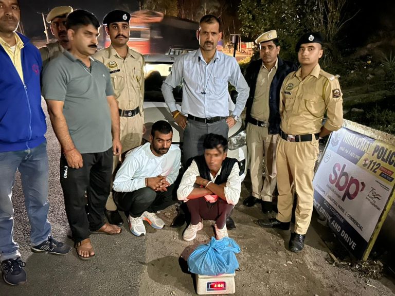 बिलासपुर पुलिस ने 2.160 ग्राम चरस के साथ दबोचे हरियाणा के दो व्यक्ति