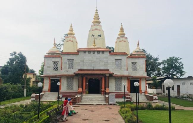 latest news ! श्री लक्ष्मी नारायण मंदिर परिसर में श्रीमद भागवत कथा का शुभारंभ